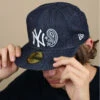 NEW ERA 5950 Paisley NY Denim -Chapeaux À La Mode 5950 paisley ny denim