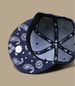 NEW ERA 5950 Paisley NY Denim -Chapeaux À La Mode 5950 paisley ny denim 3