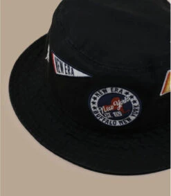NEW ERA All Over Patch Bucket Black 13 NEW ERA All Over Patch Bucket Black -Chapeaux À La Mode all over patch bucket black 5