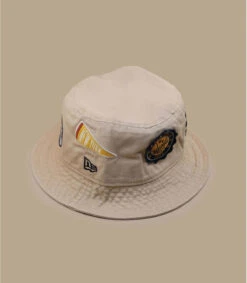 NEW ERA All Over Patch Bucket Milk -Chapeaux À La Mode all over patch bucket milk 2