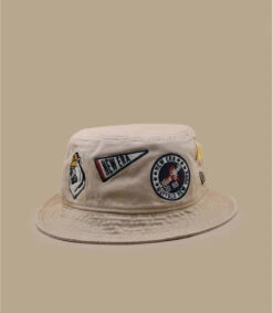 NEW ERA All Over Patch Bucket Milk -Chapeaux À La Mode all over patch bucket milk 4