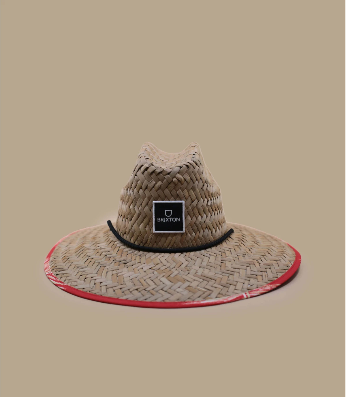 Brixton Alpha Square Sun Hat Tan Aloha Red 4 Brixton Alpha Square Sun Hat Tan Aloha Red – Image 2