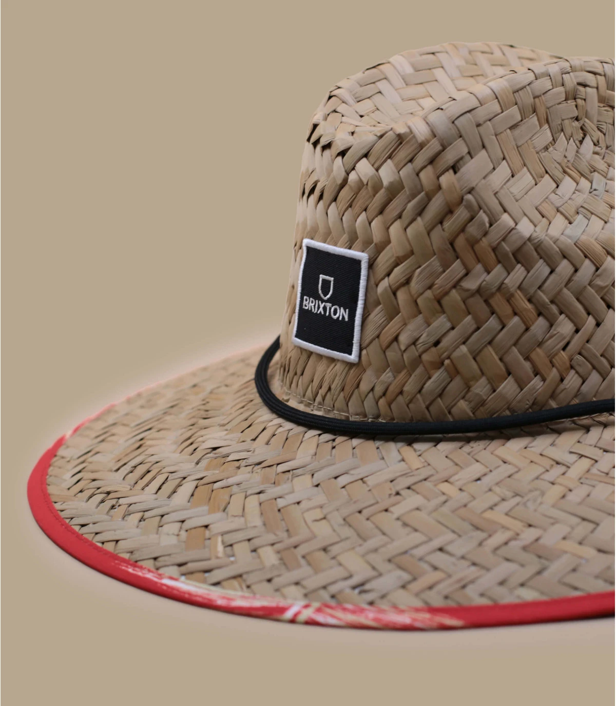 Brixton Alpha Square Sun Hat Tan Aloha Red 5 Brixton Alpha Square Sun Hat Tan Aloha Red – Image 3