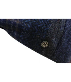 Angelo Patchwork Bleu -Chapeaux À La Mode angelo patchwork bleugavroche20laine20rayures20bleu