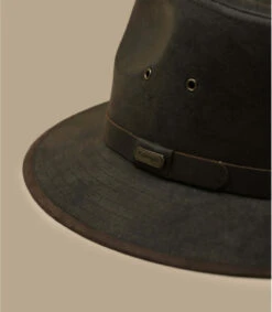 Auckland Cuir Veilli Chocolat -Chapeaux À La Mode auckland cuir veilli chocolat 3