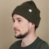 Reell Beanie Olive -Chapeaux À La Mode beanie olivebonnet20revers20vert20olive20Beanie20olive
