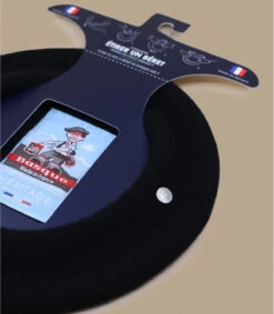 Beret Petit Basque Noir -Chapeaux À La Mode beret petit basque noir 2