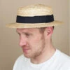 Boater Natural -Chapeaux À La Mode boater naturalcanotier20paille20galon20noir20Boater20natural