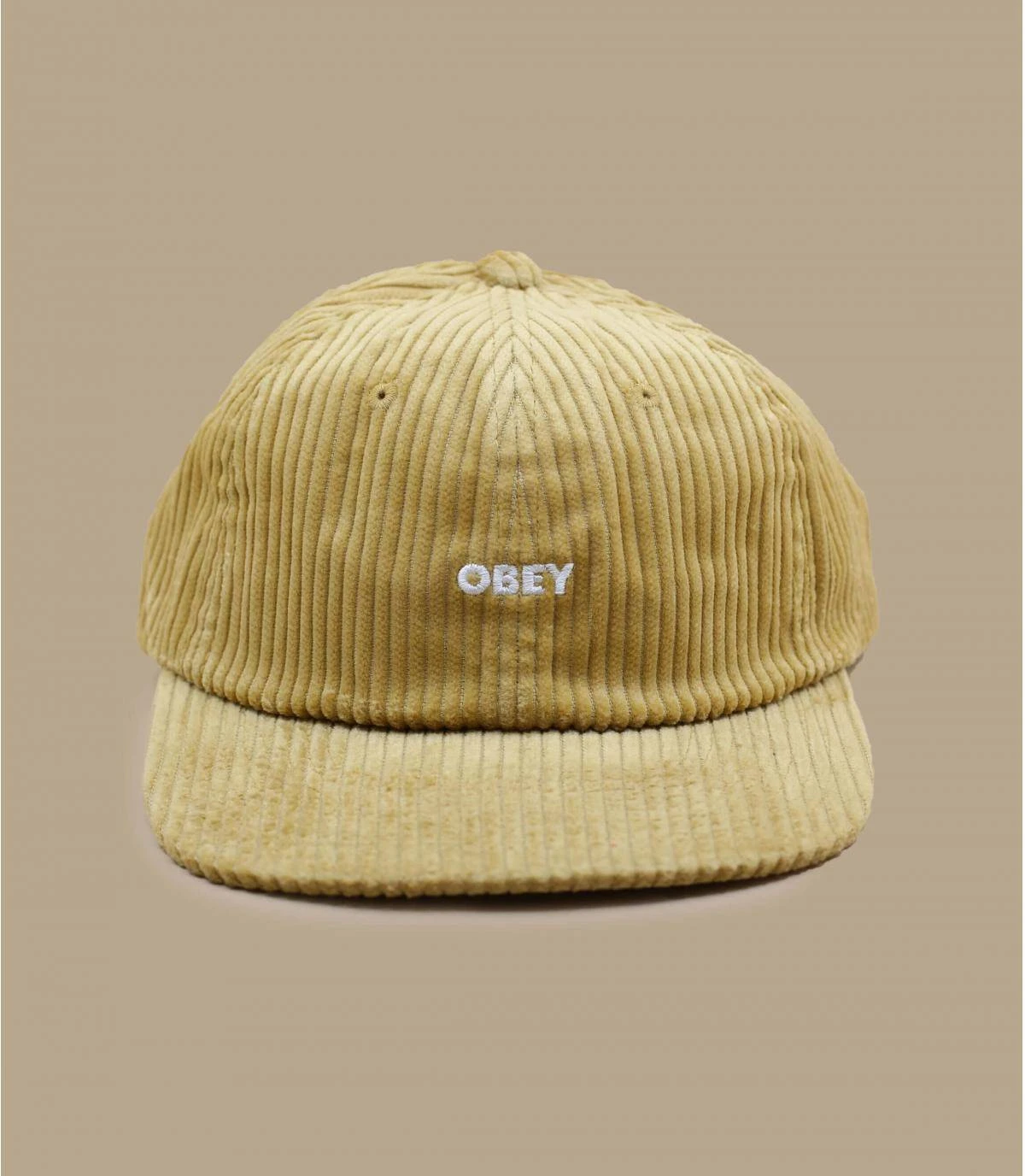 OBEY Bold Cord Strapback Khaki 4 OBEY Bold Cord Strapback Khaki – Image 2