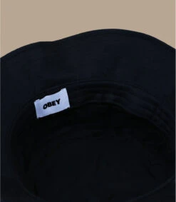 OBEY Bold Twill Bucket Black -Chapeaux À La Mode bold twill bucket black 2
