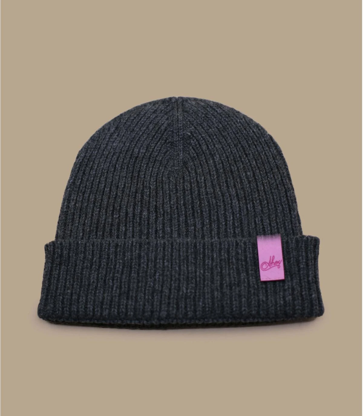 Bonnet Ahoy Anthracite Pink. Eco & Fabriqué En France 3 Bonnet Ahoy Anthracite Pink. Eco & Fabriqué En France