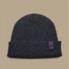 Bonnet Ahoy Anthracite Purple. Eco & Fabriqué En France 1 Bonnet Ahoy Anthracite Purple. Eco & Fabriqué En France -Chapeaux À La Mode bonnet ahoy anthracite purple eco fabrique en france