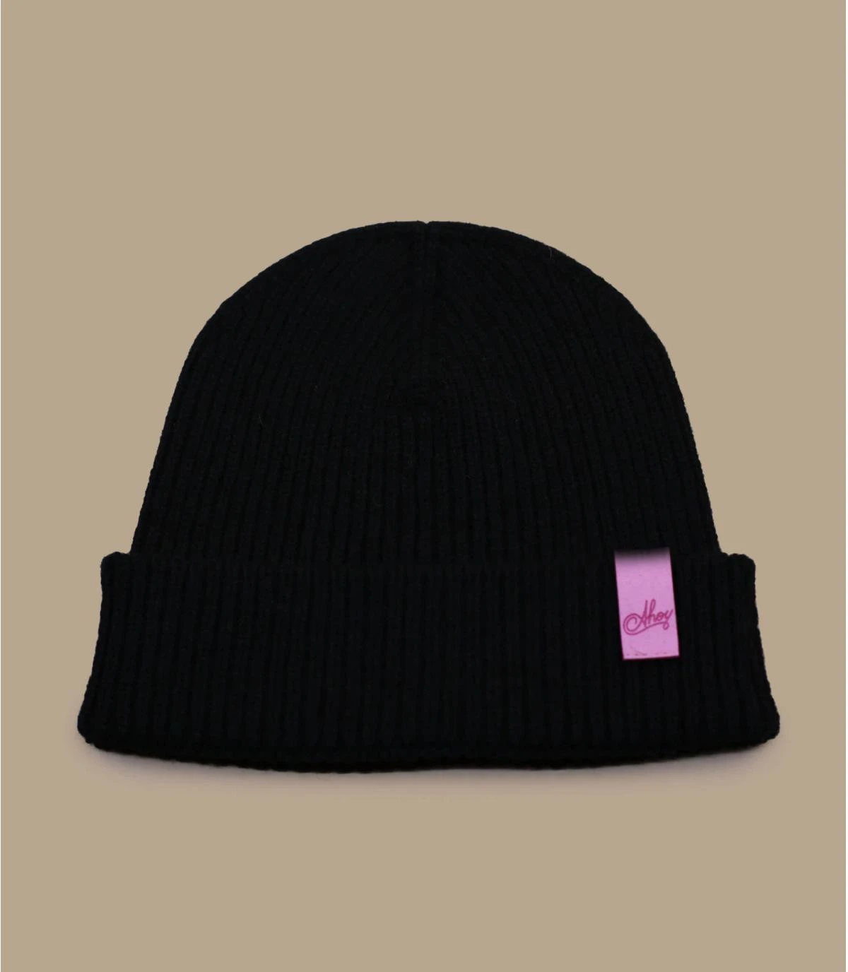 Bonnet Ahoy Black Pink. Eco & Fabriqué En France 3 Bonnet Ahoy Black Pink. Eco & Fabriqué En France