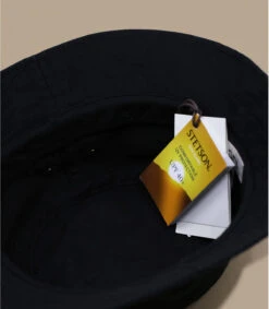 Stetson Bucket Cotton Twill Black -Chapeaux À La Mode bucket cotton twill black 3