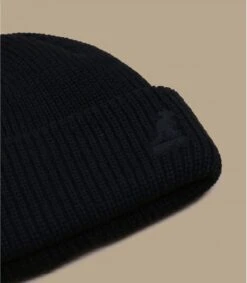 Kangol Cardinal 2 Way Beanie Black -Chapeaux À La Mode cardinal 2 way beanie black 2