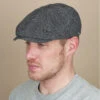 Brixton Brood Grey Black Herringbone -Chapeaux À La Mode casquette brood greycasquette20irlandaise20Brood20grey20black20herringbone