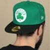 NEW ERA Casquette Boston Celtics Verte -Chapeaux À La Mode casquette celtics verte