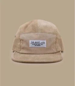 Casquette Cord 5 Panel Tan -Chapeaux À La Mode casquette cord 5 panel tan 1