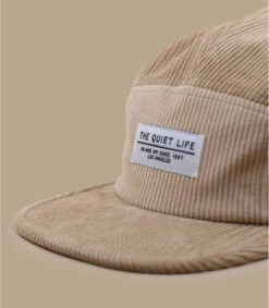 Casquette Cord 5 Panel Tan -Chapeaux À La Mode casquette cord 5 panel tan 2