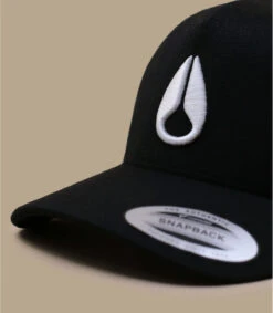 NIXON Casquette Deep Down Athletic Snapback Black White -Chapeaux À La Mode casquette deep down athletic snapback black white 2