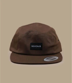 NIXON Casquette Mikey 5 Panel Brown -Chapeaux À La Mode casquette mikey 5 panel brown 2