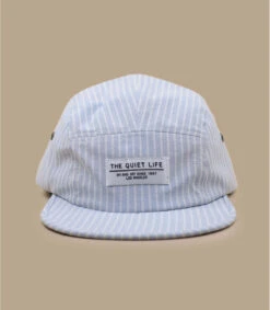 Casquette Stripe 5 Panel Blue -Chapeaux À La Mode casquette stripe 5 panel blue 1