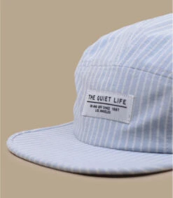 Casquette Stripe 5 Panel Blue -Chapeaux À La Mode casquette stripe 5 panel blue 2