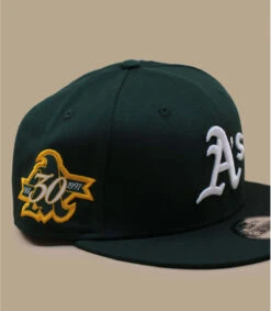 NEW ERA Casquette Team Side Patch 9Fifty Athletics -Chapeaux À La Mode casquette team side patch 9fifty athletics 2