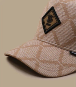 Casquette Trucker HFT Fendo Lookalike Khaki -Chapeaux À La Mode casquette trucker hft fendo lookalike khaki 2