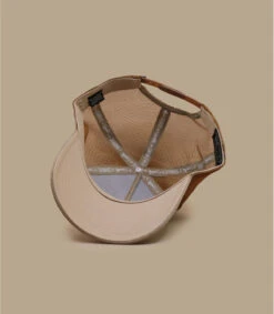 Casquette Trucker HFT Fine Herringbone Camel -Chapeaux À La Mode casquette trucker hft fine herringbone camel 5