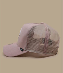 Casquette Trucker HFT Fine Herringbone Rose -Chapeaux À La Mode casquette trucker hft fine herringbone rose 3