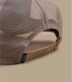 Casquette Trucker HFT Fine Herringbone Rose -Chapeaux À La Mode casquette trucker hft fine herringbone rose 4