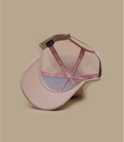 Casquette Trucker HFT Fine Herringbone Rose -Chapeaux À La Mode casquette trucker hft fine herringbone rose 5