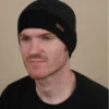 Barts David Beanie Black -Chapeaux À La Mode david beanie blackbonnet20rayures20noir20David20Beanie20black