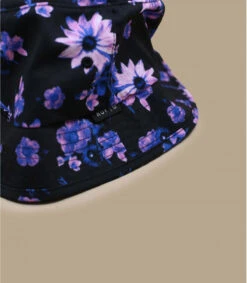 HUF Dazy Bucket Black 7 HUF Dazy Bucket Black -Chapeaux À La Mode dazy bucket blackbob20noir20fleurs20Huf
