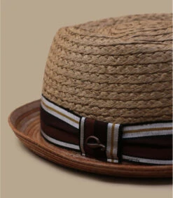 Diamond Raffia Brown -Chapeaux À La Mode diamond raffia brown 2