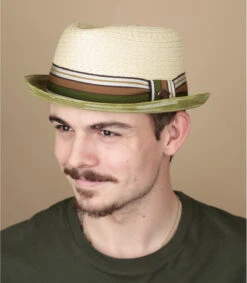 Diamond Raffia Green