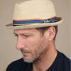 Stetson Diamond Raffia Natural -Chapeaux À La Mode diamond raffia naturalpork20pie20paille20Stetson20Diamond20Raffia20natural