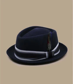 Stetson Diamond Woolfelt Navy -Chapeaux À La Mode diamond woolfelt navy 1
