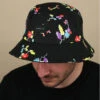 OBEY Digital Floral Bucket Black -Chapeaux À La Mode digital floral bucket black
