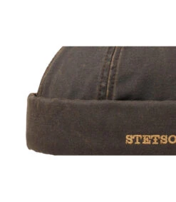 Stetson Docker CO/PE Brown -Chapeaux À La Mode docker co pe brownbonnet20docker20marron20coton