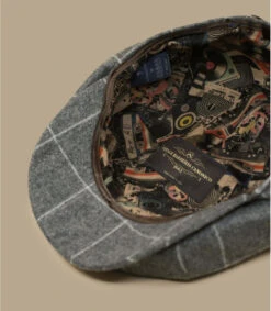 England Striped Grey -Chapeaux À La Mode england striped grey 3