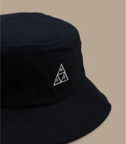 HUF Essentials TT Bucket Black 8 HUF Essentials TT Bucket Black -Chapeaux À La Mode essentials tt bucket black 2
