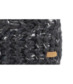 Barts Euny Beanie Dark Heather -Chapeaux À La Mode euny beanie dark heatherbonnet20gris20chine20pompon20fourrur