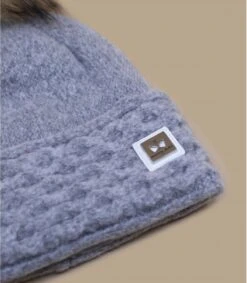 Evelina Real Fur Light Grey -Chapeaux À La Mode evelina real fur light grey 2