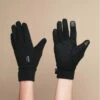 Barts Powerstretch Touch Gloves Black -Chapeaux À La Mode fine knitted touch gloves black 2