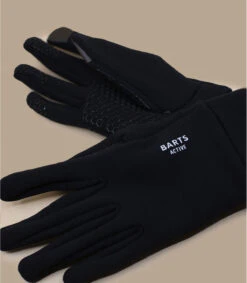 Barts Powerstretch Touch Gloves Black -Chapeaux À La Mode fine knitted touch gloves black 4