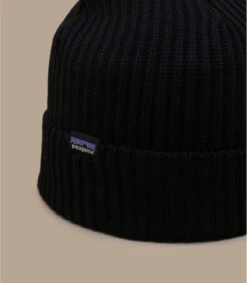 Patagonia Fisherman Rolled Beanie Black -Chapeaux À La Mode fisherman rolled beanie black 2
