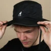 Kangol From The Jump Bucket Black -Chapeaux À La Mode from the jump bucket black
