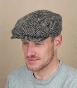 Stetson Hatteras Herringbone Beige Black